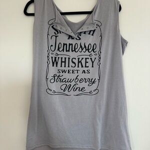 NWOT Gray Graphic Women's Top